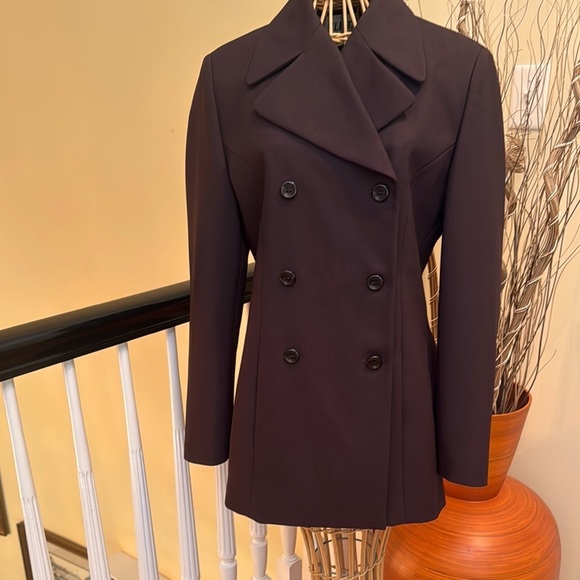 Flirt Italy Women's Double-Breasted Brown Jacket made in Italy - Picture 1 of 13
